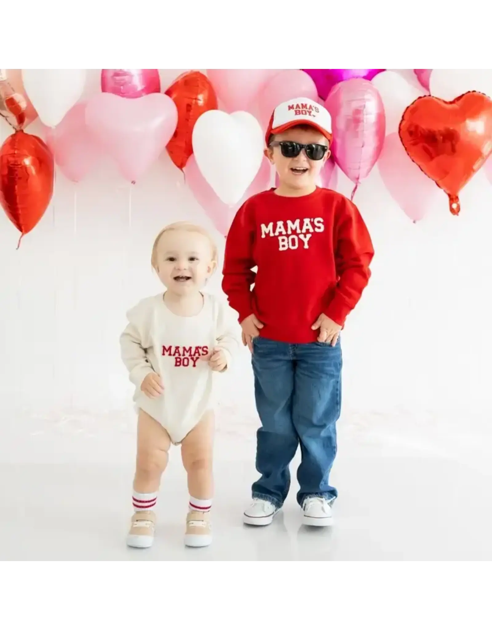 Sweet Wink- Mama's Boy Patch L/S Romper