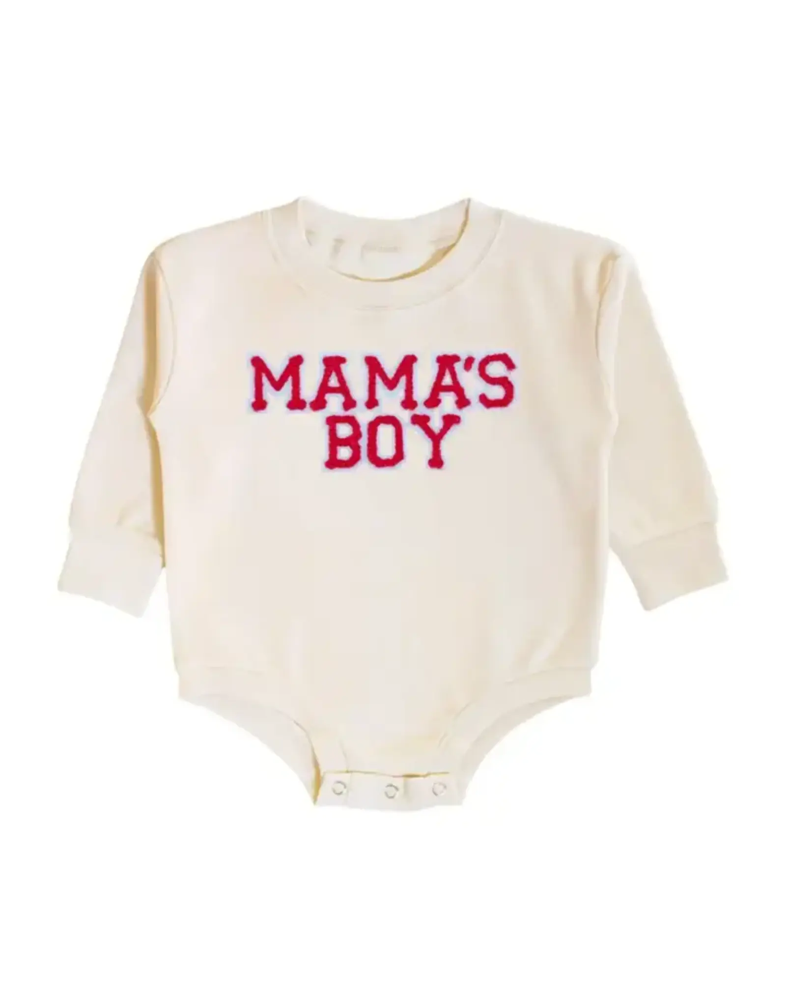 Sweet Wink- Mama's Boy Patch L/S Romper