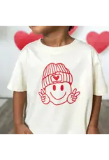 Sweet Wink- Peace, Love, Smile Valentine's Day S/S Shirt