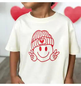 Sweet Wink- Peace, Love, Smile Valentine's Day S/S Shirt
