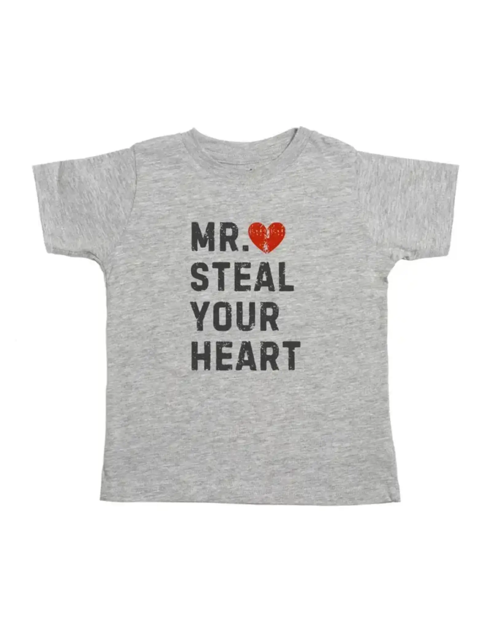 Sweet Wink- Mr. Steal Your Heart S/S Shirt- Gray