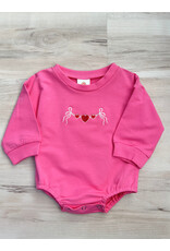 Tied with Love Hot Pink Romper