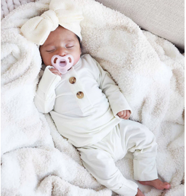 Caden Lane Caden Lane- Ivory Large Knit Bow