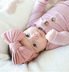 Caden Lane Caden Lane- Berry Large Soft Cable Knit Bow