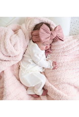 Caden Lane Caden Lane- Berry Large Soft Cable Knit Bow