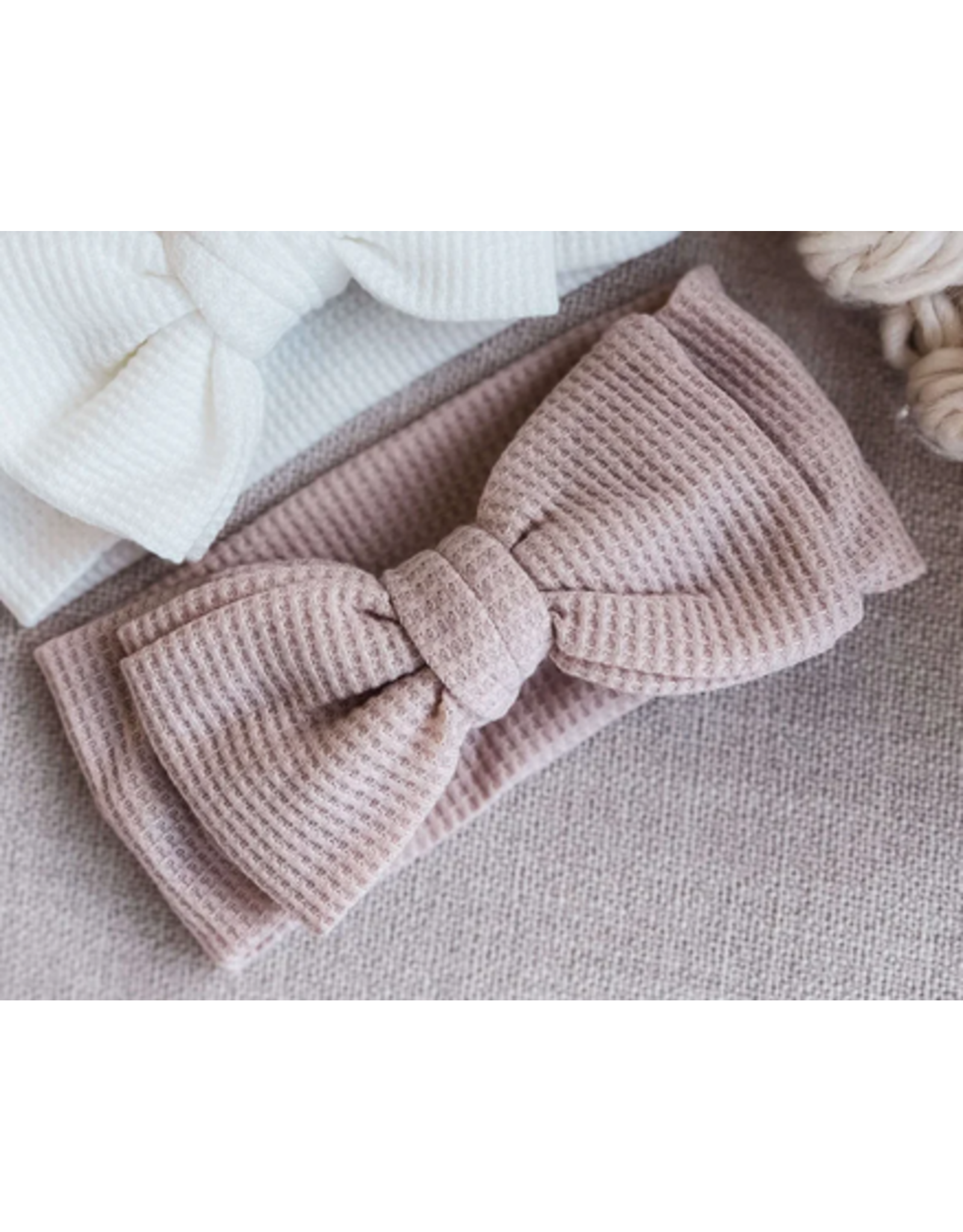 Caden Lane Caden Lane- Blossom Large Waffle Knit Bow