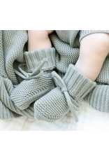 Caden Lane Caden Lane- Smoke Knit Baby Newborn Booties