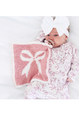 Caden Lane Caden Lane- Dark Pink Bows CuddleLane Luxe Lovey