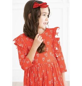 Mila & Rose Mila & Rose- Roses are Red Ruffle Twirl Dress