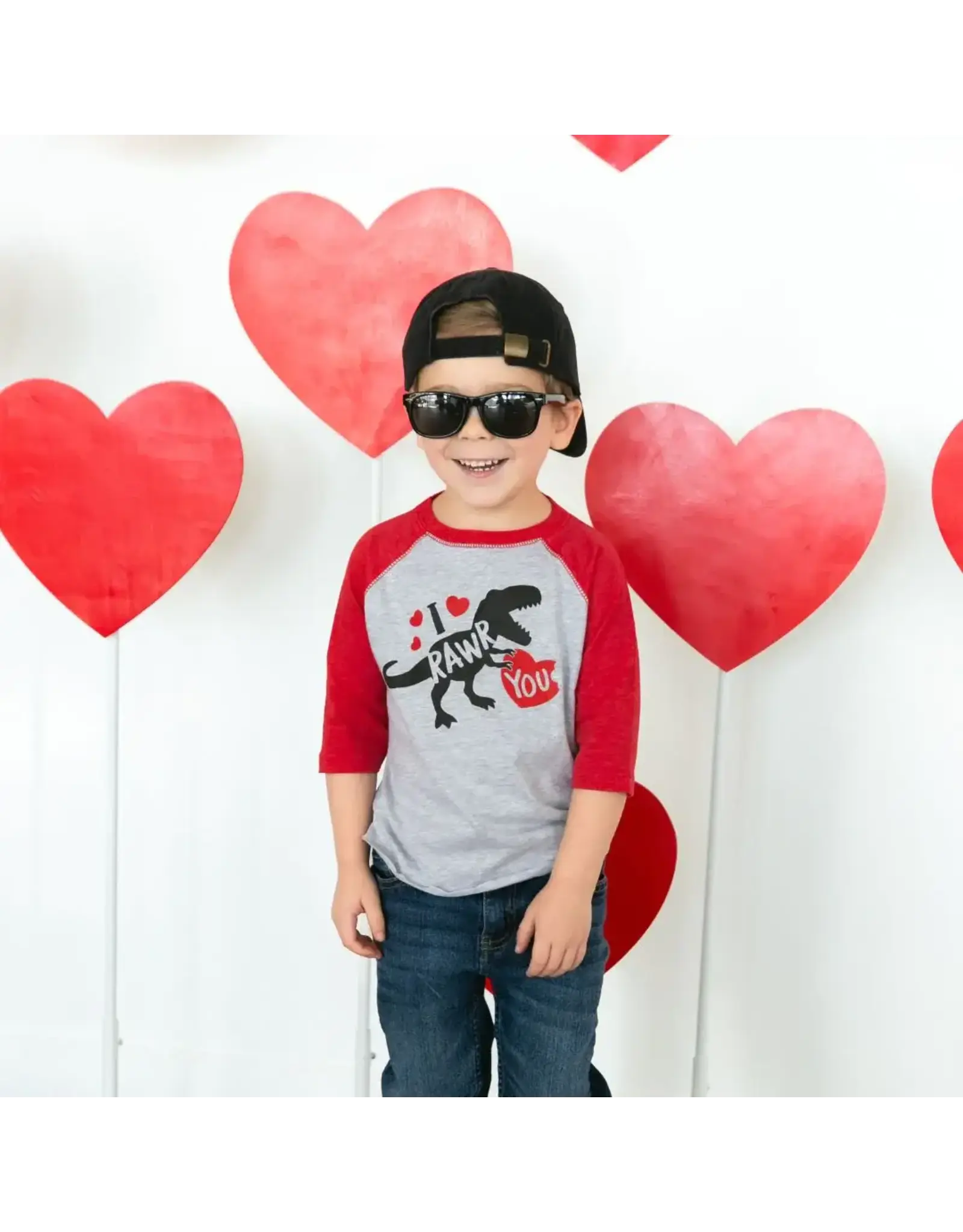 Sweet Wink- I Rawr You Valentine's Day 3/4 Shirt