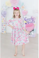 Mila & Rose Mila & Rose- Watercolor Hearts Twirl Dress