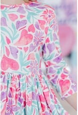 Mila & Rose Mila & Rose- Watercolor Hearts Twirl Dress