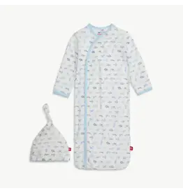 Magnetic Me Magnetic Me- Airplanes Modal Magnetic Gown & Hat Set NB-3M