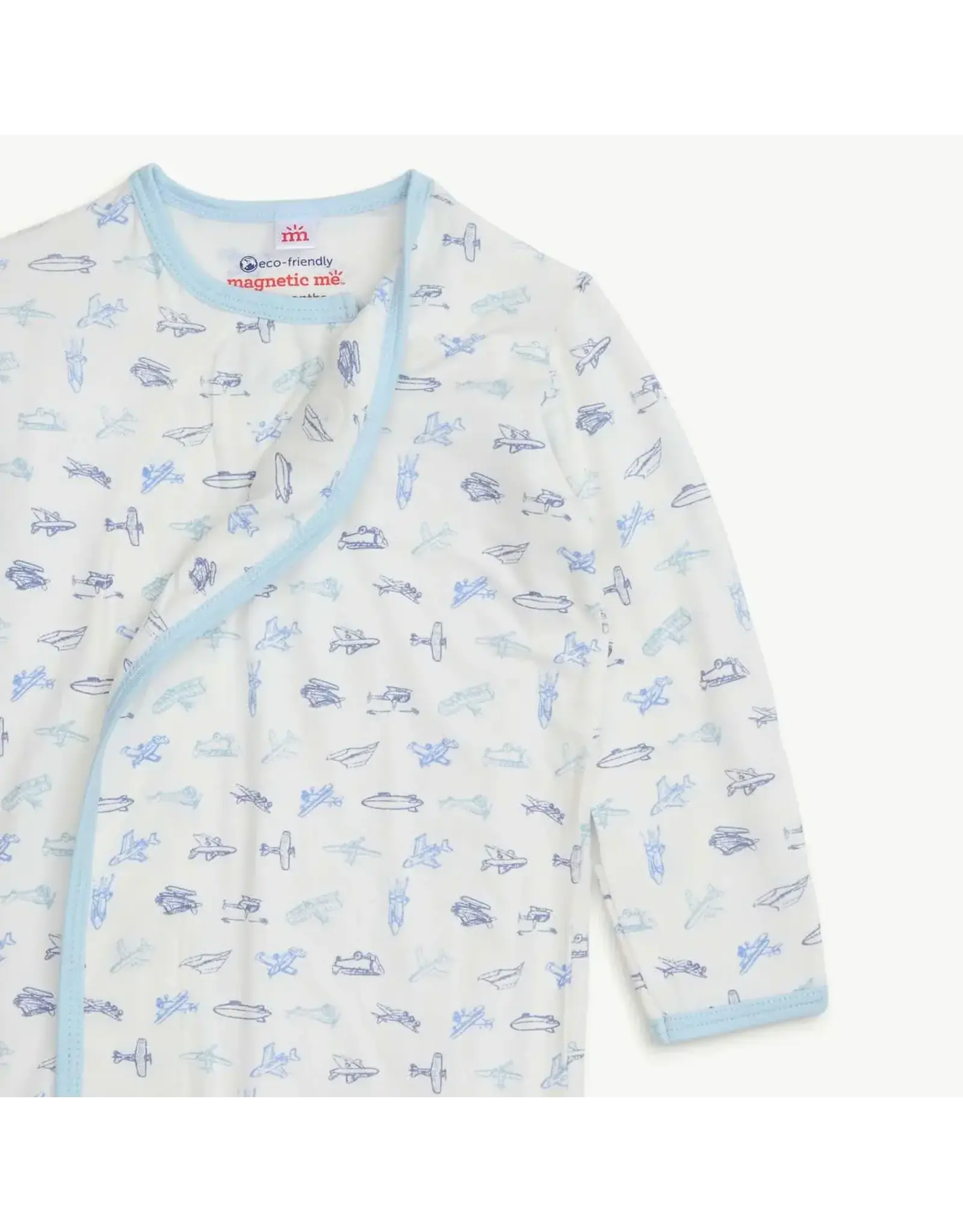 Magnetic Me Magnetic Me- Airplanes Modal Magnetic Gown & Hat Set NB-3M