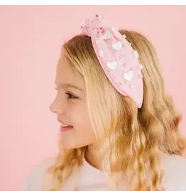 Sweet Wink- Pink Valentine's Day Gemstone Headband