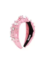 Sweet Wink- Pink Valentine's Day Gemstone Headband