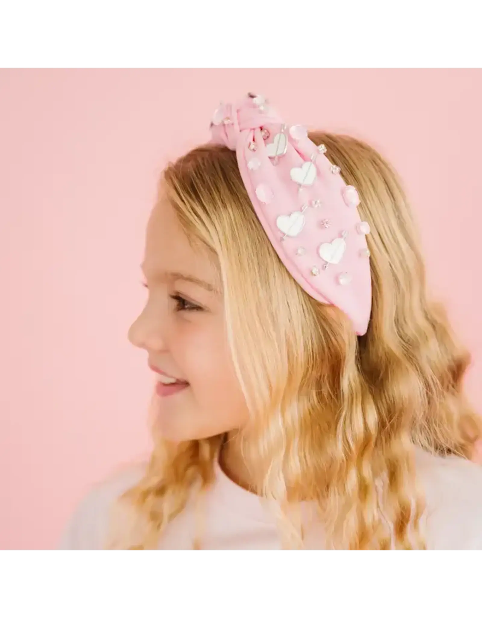 Sweet Wink- Pink Valentine's Day Gemstone Headband