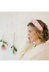 Sweet Wink- Pink Valentine's Day Gemstone Headband: Adult