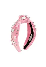 Sweet Wink- Pink Valentine's Day Gemstone Headband: Adult