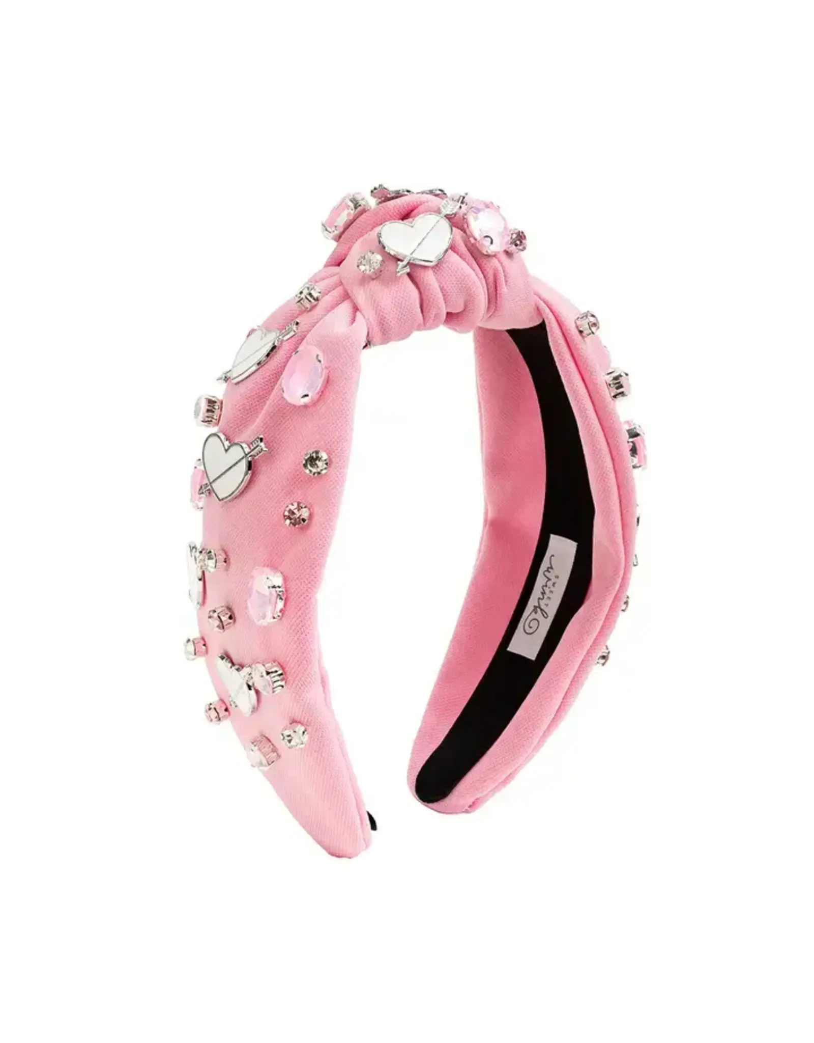 Sweet Wink- Pink Valentine's Day Gemstone Headband: Adult