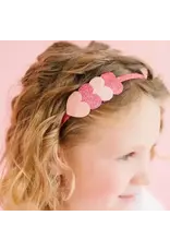 Sweet Wink- Pink Sparkle Hearts Valentine's Day Headband