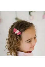 Sweet Wink- Pink Sparkle Hearts Valentine's Day Clip