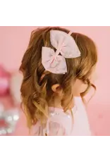 Sweet Wink Sweet Wink- Flocked Heart Valentine's Day Tulle Bow Headband