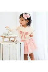 Sweet Wink- Pretty Pearl Tulle Bow Headband