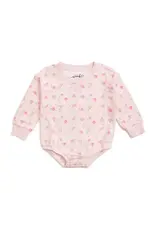 Sweet Wink- Pink Rose L/S Romper