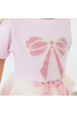 Sweet Wink- Pearl Bow Patch S/S T-Shirt: Ballet