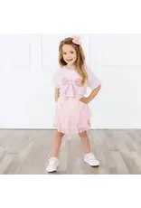 Sweet Wink- Pearl Bow Patch S/S T-Shirt: Ballet