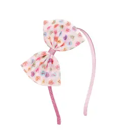 Sweet Wink- Candy Hearts Tulle Bow Headband