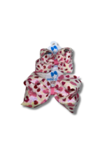 Wee Ones- Valentine Sequin Red and Pink Heart Bow