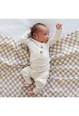 Caden Lane Caden Lane- Eggshell 2pc Bamboo Top & Bottom NB-3M Set