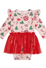Sweet Wink Sweet Wink- Disco Christmas Tutu Bodysuit