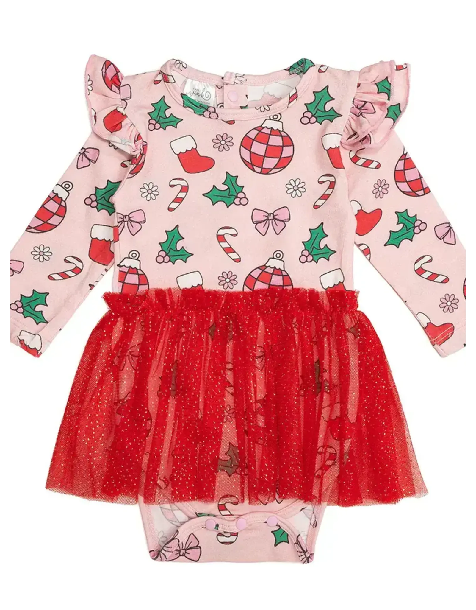 Sweet Wink Sweet Wink- Disco Christmas Tutu Bodysuit