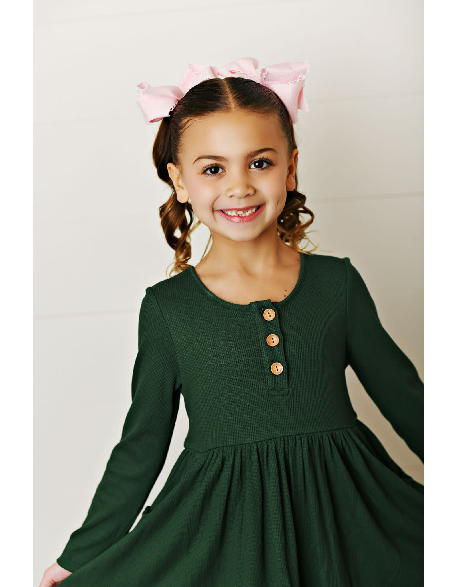 Swoon Baby Swoon Baby- Pine Bamboo Pocket Dress