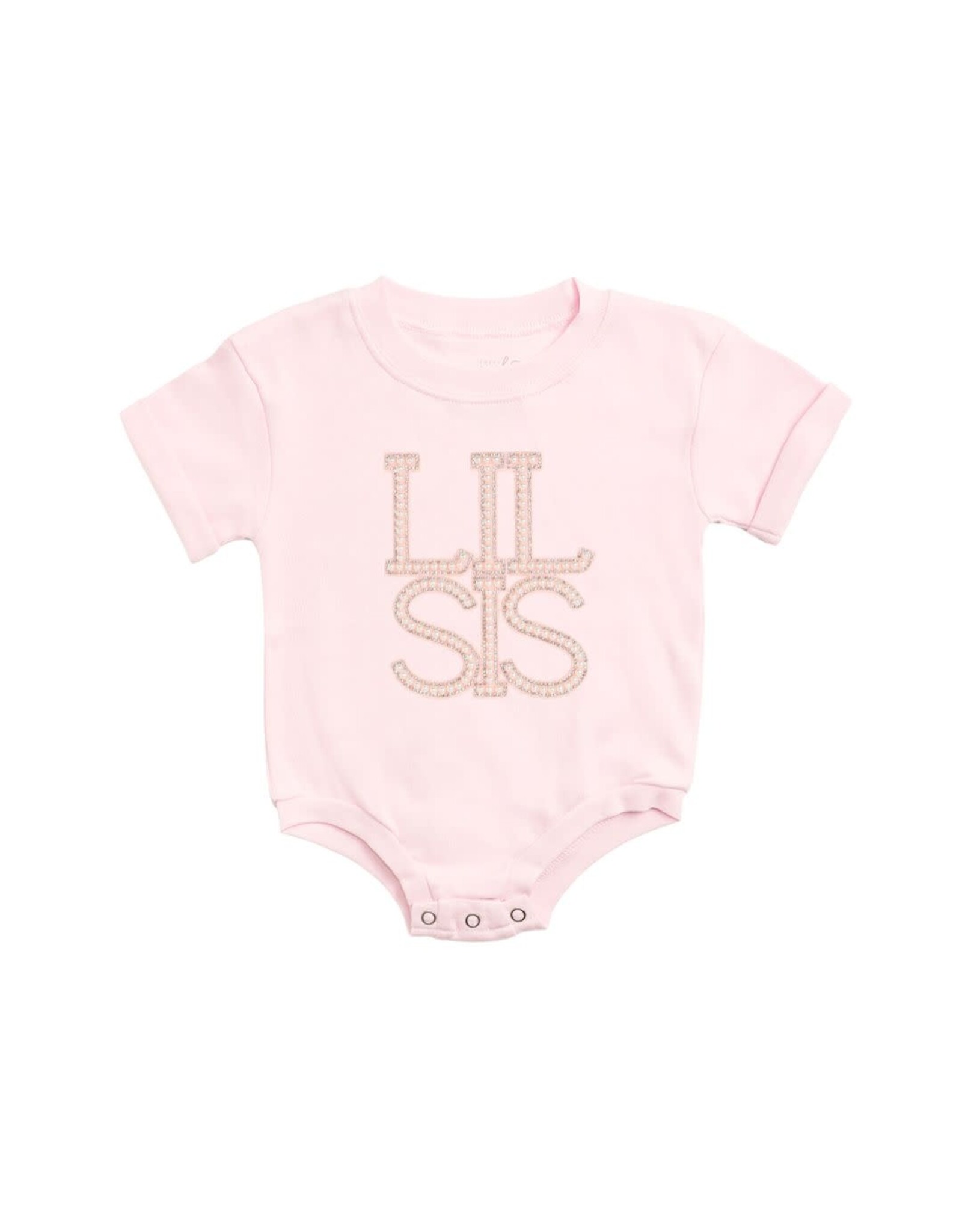 Sweet Wink Sweet Wink- Lil Sis Pearl Patch S/S Romper