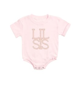 Sweet Wink- Lil Sis Pearl Patch S/S Romper