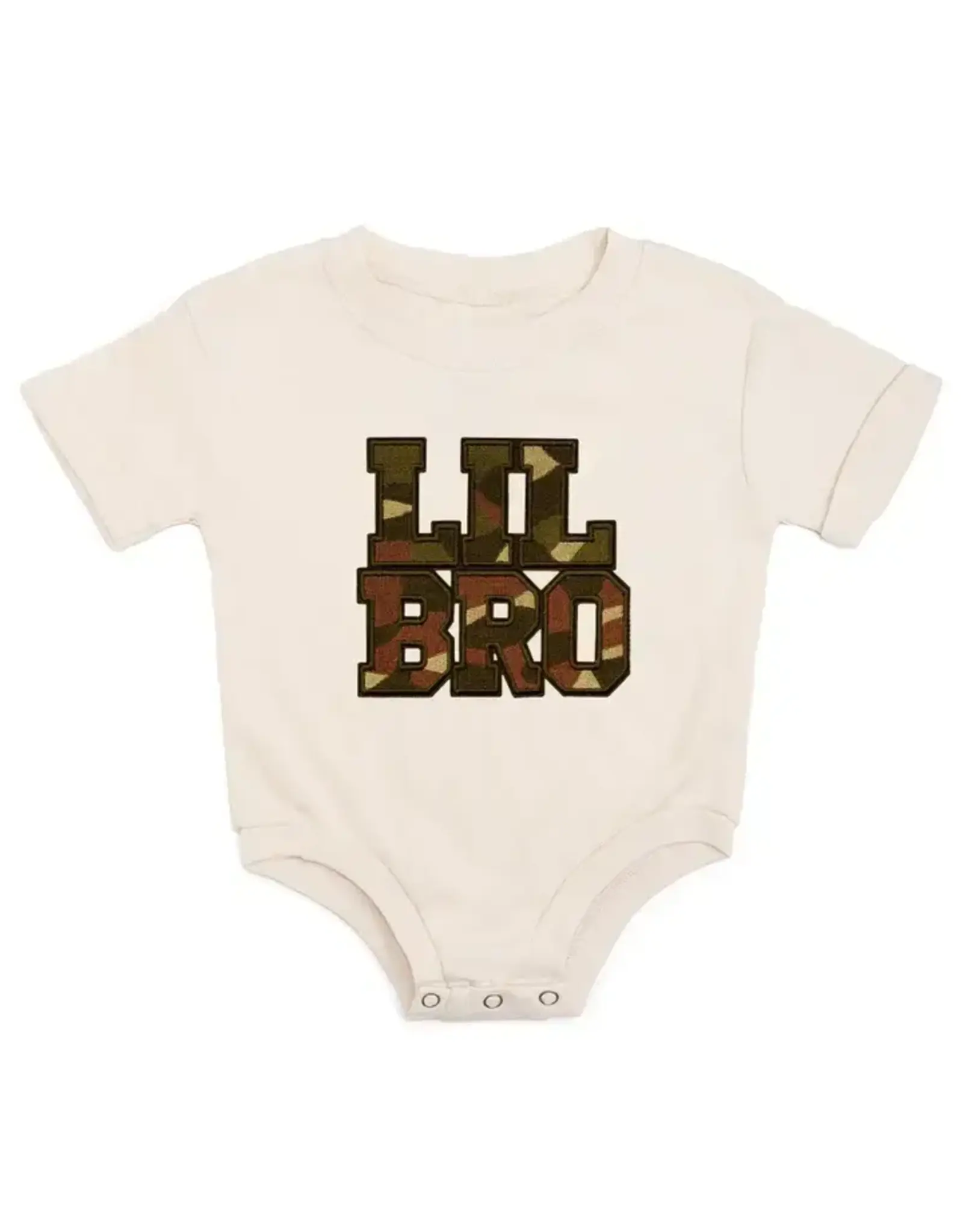 Sweet Wink Sweet Wink- Lil Bro Camo Patch S/S Romper