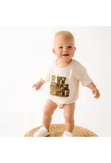 Sweet Wink Sweet Wink- Lil Bro Camo Patch S/S Romper