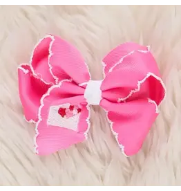 Sweetheart Letter Embroidered Bow