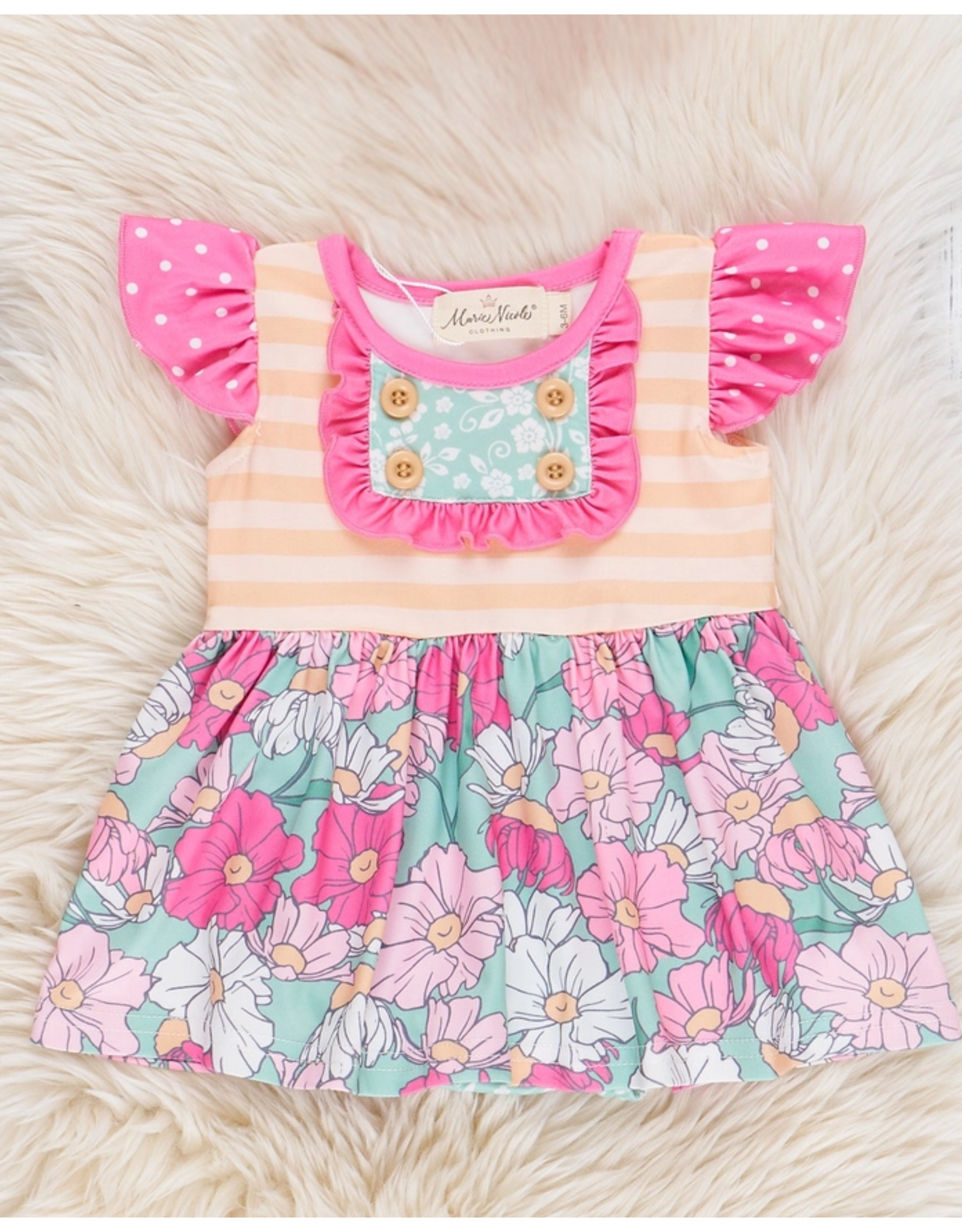 Sweet Blooms Floral Ruffle Bubble