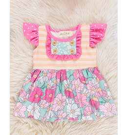Sweet Blooms Floral Ruffle Bubble