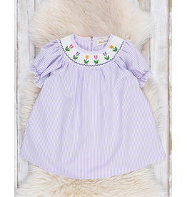 Tulip Smocked Striped Dress