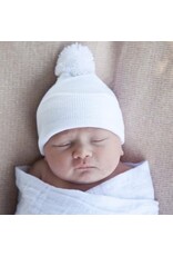 ILYBEAN Ilybean- White Pom Pom Hat