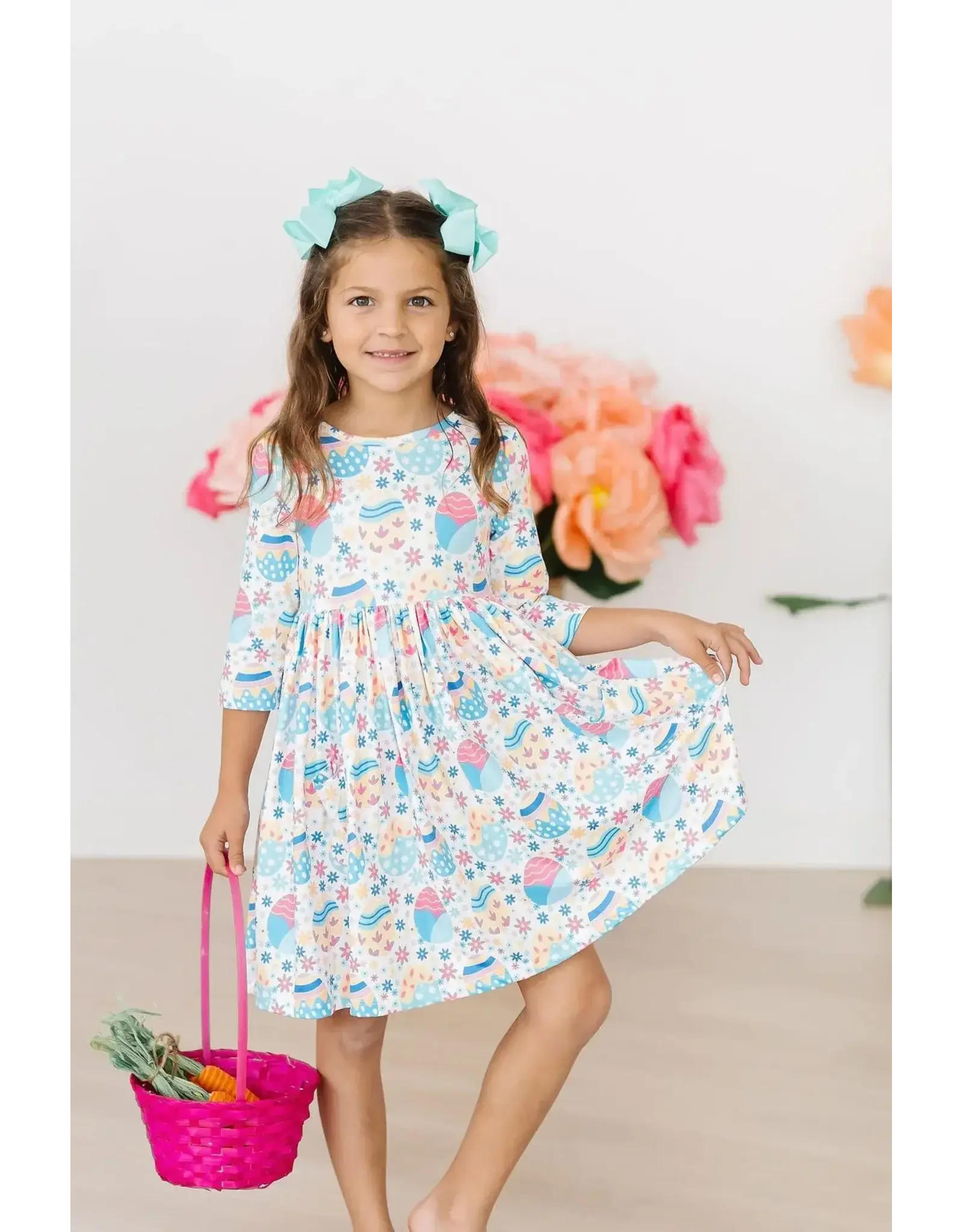 Mila & Rose Mila & Rose- White Egg-cellent Twirl Dress