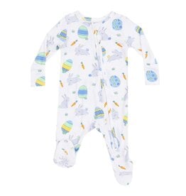 Angel Dear Angel Dear- Blue Bunnies Two-Way Zipper Footie