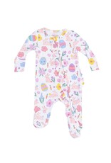 Angel Dear Angel Dear- Pink Easter Bunnies Two-Way Ruffle Pink Footie