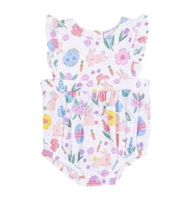 Angel Dear Angel Dear- Pink Easter Bunnies Sunsuit